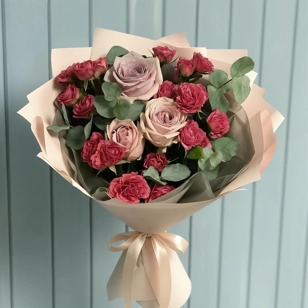 Букет цветов из: Гвоздики и Розы в Новосолдатке