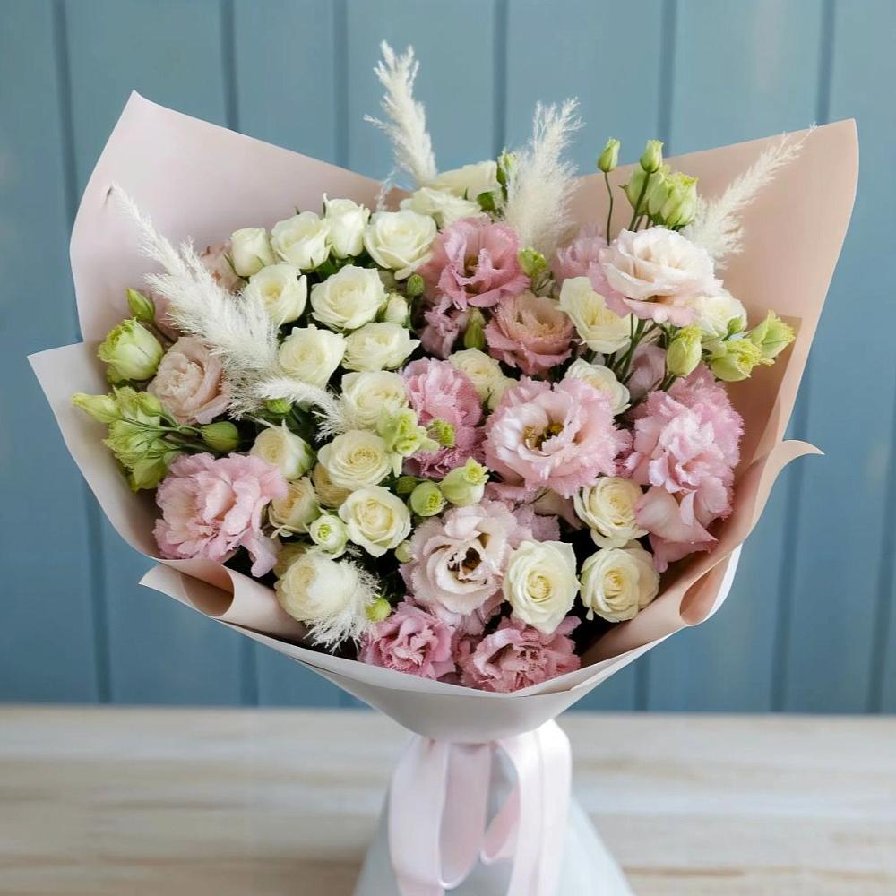 Букет цветов из: Альстромерии и Розы в Новосолдатке