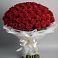 Букет 101 Красная роза Блэк Мэджик в Новосолдатке