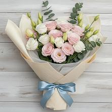 Букет цветов из:  Лизиантусы в Новосолдатке