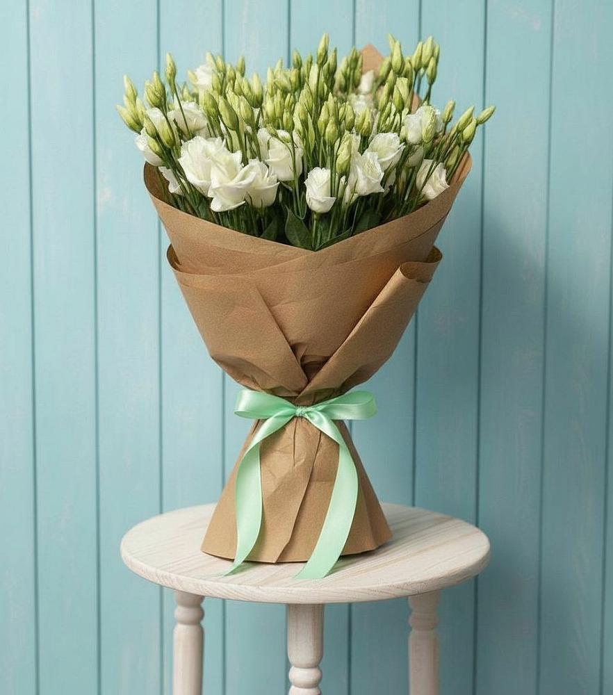 Букет цветов из: Лизиантусы в Новосолдатке