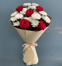 Букет цветов из:  Розы и Хризантемы в Новосолдатке