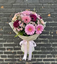 Букет цветов из:  Герберы и Хризантемы в Новосолдатке