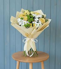 Букет цветов из:  Хризантемы и Розы #REPLACE_PRED# Новосолдатке