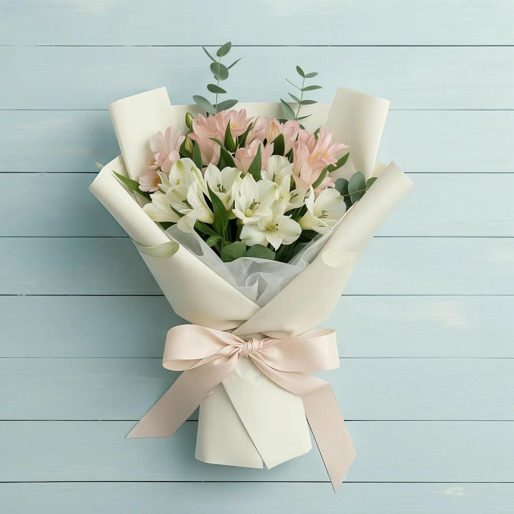 Букет цветов из: Альстромерии в Новосолдатке